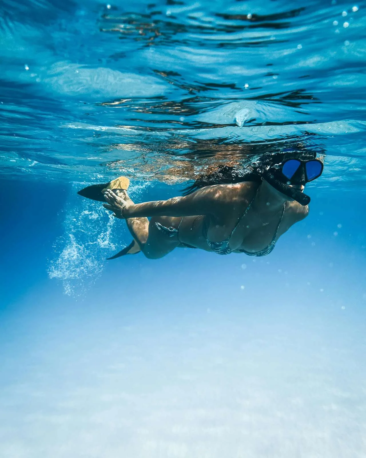 Snorkeling for beginners in crystal clear sea of Halkidiki